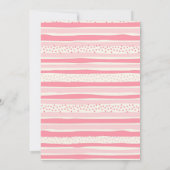 パステルガール恐竜3歳レックス誕生日パーティー 招待状 (裏面)