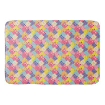 パステルキャッツアートシャワーカーテン – パウダールームギフト