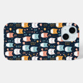 パステルキャッツパターン Case-Mate iPhoneケース (裏面 (横))