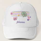 パステルキャットライフガーリーレインボー キャップ (正面)