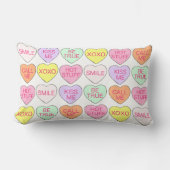 パステルキャンディハートラブバレンタインデコール ランバークッション (正面)