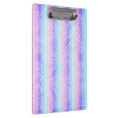 パステルキャンディースワーズ | ソフトストライプのファンタジーパターン クリップボード (右)