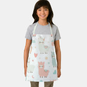 パステルキュートアルパカパターン エプロン (インサイチュ)