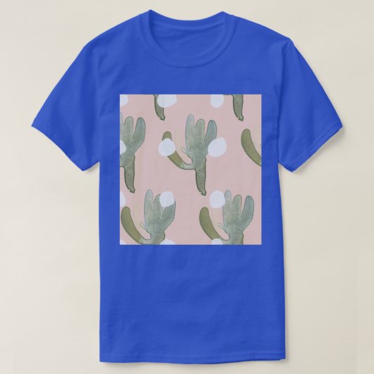 パステルキュートカボスパターン Tシャツ (デザイン正面)