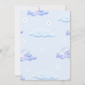 パステルキュートクラウドナインガールズアンドボーイズ9誕生日 招待状 (裏面)