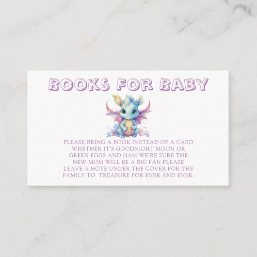 パステルキュートドラゴンガールブズベビー エンクロージャーカード (正面)