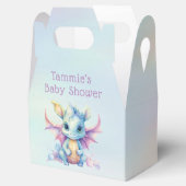 パステルキュートドラゴンガールベビーシャワー フェイバーボックス (オープン)