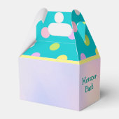 パステルキュートドラゴンガール誕生日/ベビーシャワー フェイバーボックス (裏面サイド)