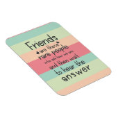 パステルキュートフレンズレアフレンドシップ引用文ストライプ マグネット (右側)
