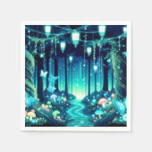 パステルキュート魅惑の森の赤ちゃんシャワー スタンダードカクテルナプキン (正面)