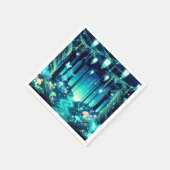 パステルキュート魅惑の森の赤ちゃんシャワー スタンダードカクテルナプキン (角)