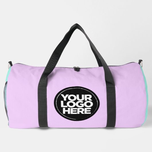 パステルキュート | パーソナライズされたロ企業のゴと文字 ダッフルバッグ (裏面)