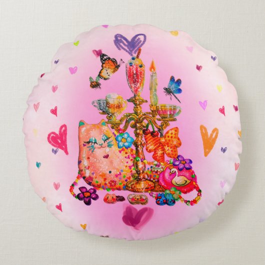 パステルキュート ラウンドクッション (正面)