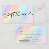 パステルギフト券 名刺 (正面/裏面)