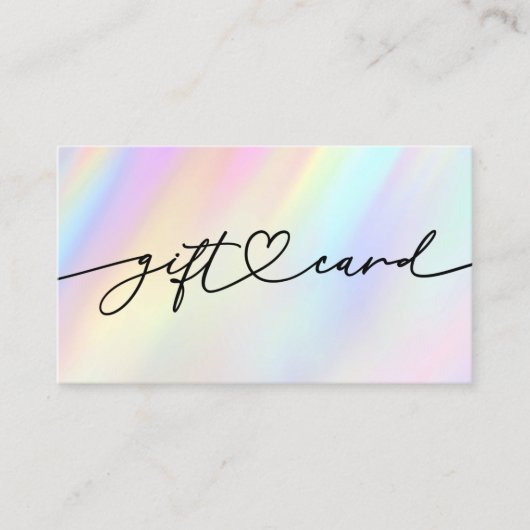 パステルギフト券 名刺 (正面)