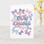 パステルギフト弓メリークリスマス© GraphicLoveShop カード (黄色い花)