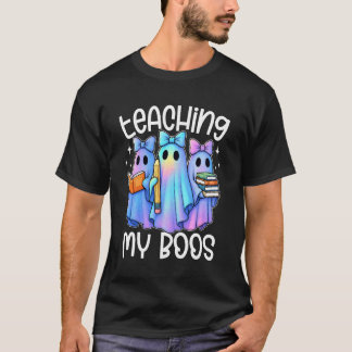 パステルギャラクシーゴーストボウのハロウィーンを教える Tシャツ