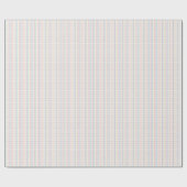 パステルギンガムパターンモダン誕生日 ラッピングペーパー (フラット)