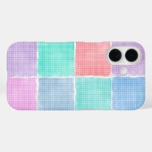 パステルギンガムパッチワークブロック Case-Mate iPhoneケース (裏面 (横))