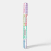 パステルギンガムパッチワークブロック Case-Mate iPhoneケース (裏面 / 右)