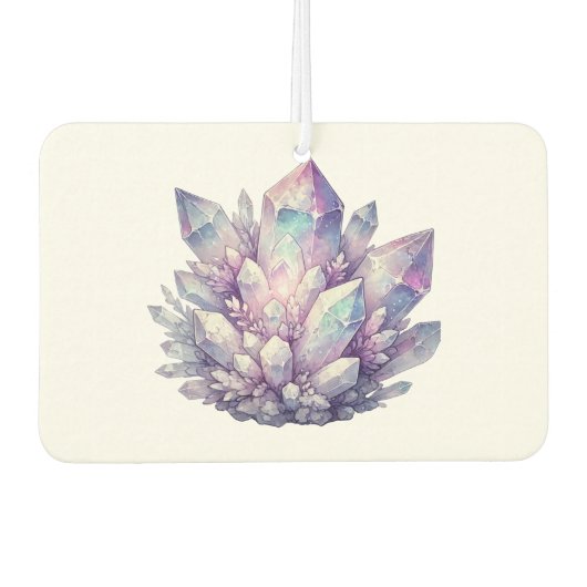 パステルクォーツクラスター カーエアーフレッシュナー (正面)