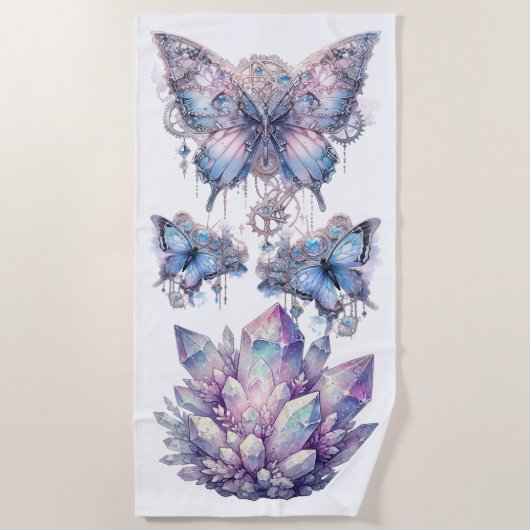 パステルクォーツクラスター ビーチタオル (正面)