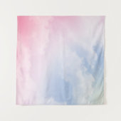 パステルクラウド：穏やかな背景パターン タペストリー (正面(横))