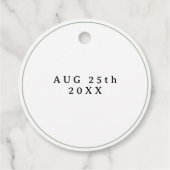 パステルクラシカルピンクグリーンフローラティーウォーターカラー フェイバータグ (裏面)