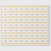 パステルクラシックズグレイの幾何学的パタ自然ーン ラッピングペーパー (フラット)