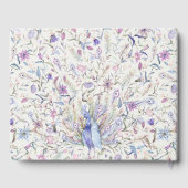 パステルクラシーウォーターカラーフローラピーコッ結婚クス ゲストブック (裏面)