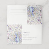 パステルクラッシー華美ウォーターカラーピーコック結婚ズ プレイスカード (外部開封)