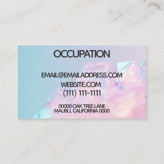 パステルクリスタル名刺 名刺 (裏面)