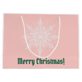 パステルクリスマスイエローラブラドールリース ラージペーパーバッグ (裏面)