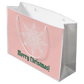 パステルクリスマスイエローラブラドールリース ラージペーパーバッグ (裏面アングル)