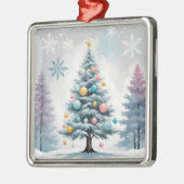 パステルクリスマスウィズブルー薄紫ツリー – オーナメント (左)