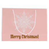 パステルクリスマスオーストラリアシェパードリース ラージペーパーバッグ (裏面)