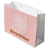 パステルクリスマスオーストラリアシェパードリース ラージペーパーバッグ (裏面アングル)