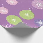 パステルクリスマスオーナメント ラッピングペーパー (角)