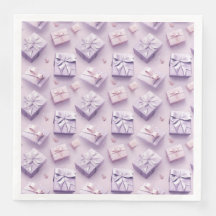 パステルクリスマスギフトエレガントパープルシームレス