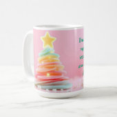 パステルクリスマススワール コーヒーマグカップ (正面左)
