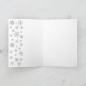 パステルクリスマスツリーと紫ピンクオーナメント シーズンカード (内部)