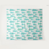 パステルクリスマスツリーフォレスト タペストリー (正面(横))