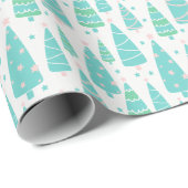 パステルクリスマスツリーフォレスト ラッピングペーパー (ロールコーナー)