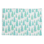 パステルクリスマスツリーフォレスト 枕カバー (裏面)