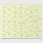 パステルクリスマスツリーラッピング紙 ラッピングペーパー (フラット)