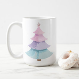 パステルクリスマスツリー コーヒーマグカップ