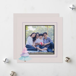 パステルクリスマスツリー シーズンカード