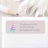 パステルクリスマスツリー ラベル (インサイチュ)