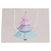パステルクリスマスツリー ラージペーパーバッグ (正面)