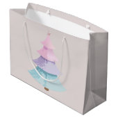 パステルクリスマスツリー ラージペーパーバッグ (裏面アングル)